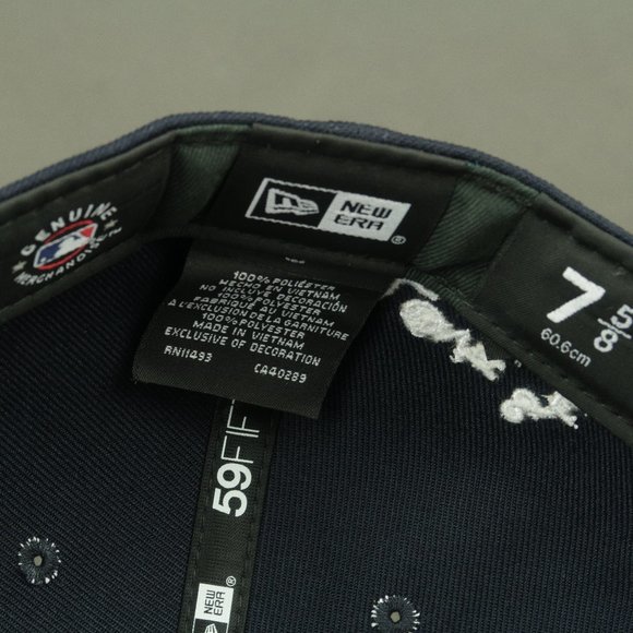 New Era 59Fifty MLB Atlanta Braves Team Heart Love Hustle Game Fitted Hat 7 5/8 - Picture 12 of 12